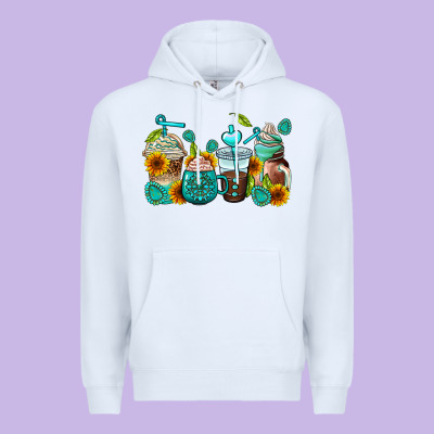 Gemstone Coffee Cups Premium Hoodie Designed By Adodesignshop