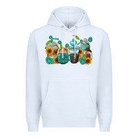 White gemstone coffee cups Premium Hoodie - AdoDesignShop