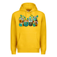 Lemon gemstone coffee cups Premium Hoodie - AdoDesignShop