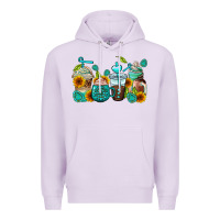 Lilac gemstone coffee cups Premium Hoodie - AdoDesignShop