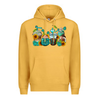 Mustard gemstone coffee cups Premium Hoodie - AdoDesignShop