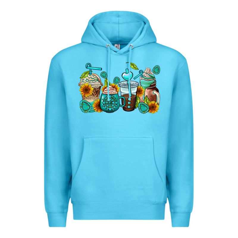 Gemstone Coffee Cups Premium Hoodie by AdoDesignShop | Teevron