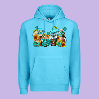 Gemstone Coffee Cups Premium Hoodie Designed By Adodesignshop