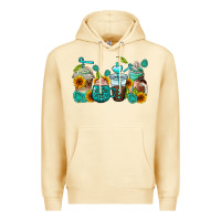 Pina Colada gemstone coffee cups Premium Hoodie - AdoDesignShop