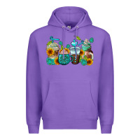 Purple gemstone coffee cups Premium Hoodie - AdoDesignShop
