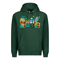 Sports Green gemstone coffee cups Premium Hoodie - AdoDesignShop