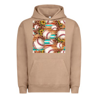 Pigment Burro baseball leopard sunflower seamless pattern Urban Hoodie - JahusDesignShop