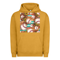 Pigment Peanut Butter baseball leopard sunflower seamless pattern Urban Hoodie - JahusDesignShop