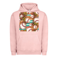 Pigment Salmon baseball leopard sunflower seamless pattern Urban Hoodie - JahusDesignShop