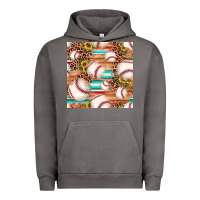 Pigment Tornado baseball leopard sunflower seamless pattern Urban Hoodie - JahusDesignShop