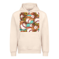 Sandshell baseball leopard sunflower seamless pattern Urban Hoodie - JahusDesignShop