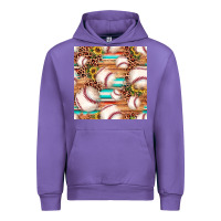 Tulip baseball leopard sunflower seamless pattern Urban Hoodie - JahusDesignShop