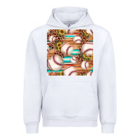 White baseball leopard sunflower seamless pattern Urban Hoodie - JahusDesignShop