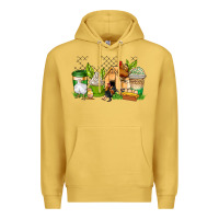 Antique Gold chicken coffee cups Premium Hoodie - AdoDesignShop