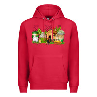 Cardinal chicken coffee cups Premium Hoodie - AdoDesignShop