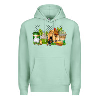 Seafoam chicken coffee cups Premium Hoodie - AdoDesignShop