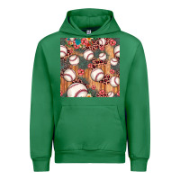 Emerald baseball leopard seamless pattern Urban Hoodie - JahusDesignShop