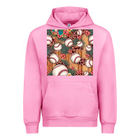 Fuchsia Pink baseball leopard seamless pattern Urban Hoodie - JahusDesignShop