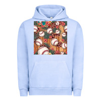 Pigment Grape Ice baseball leopard seamless pattern Urban Hoodie - JahusDesignShop