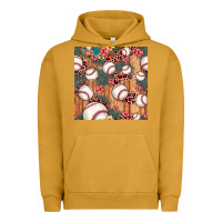 Pigment Peanut Butter baseball leopard seamless pattern Urban Hoodie - JahusDesignShop