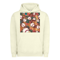 Pigment Pistachio baseball leopard seamless pattern Urban Hoodie - JahusDesignShop