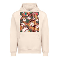 Sandshell baseball leopard seamless pattern Urban Hoodie - JahusDesignShop