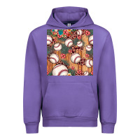 Tulip baseball leopard seamless pattern Urban Hoodie - JahusDesignShop