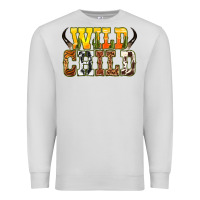 Dove Grey Western wild child Premium Sweatshirt - texasbilliewilder