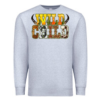 Heather Grey Western wild child Premium Sweatshirt - texasbilliewilder