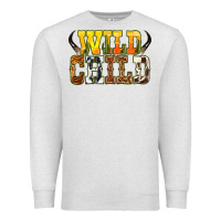 Oatmeal Heather Western wild child Premium Sweatshirt - texasbilliewilder
