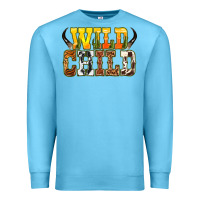 Ocean Blue Western wild child Premium Sweatshirt - texasbilliewilder