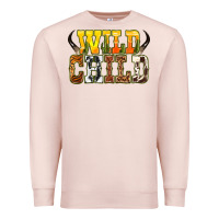 Pale Pink Western wild child Premium Sweatshirt - texasbilliewilder