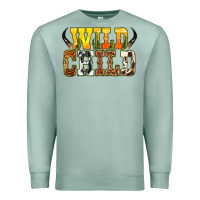 Seafoam Western wild child Premium Sweatshirt - texasbilliewilder