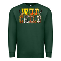 Sports Green Western wild child Premium Sweatshirt - texasbilliewilder