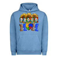 Pigment Pebble Blue proud mom Urban Hoodie - AdoDesignShop