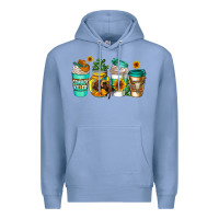 Colony Blue arizona coffee cups Premium Hoodie - AdoDesignShop