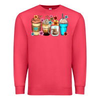 Cardinal flowers with coffee Premium Sweatshirt - Zillion Design Studio