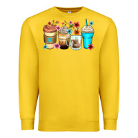 Lemon flowers with coffee Premium Sweatshirt - Zillion Design Studio