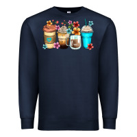 Flowers With Coffee Premium Sweatshirt | Teevron