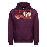 Mauve Wine it s a tee ball kinda day baseball Urban Hoodie - Artiststas