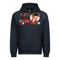Navy it s a tee ball kinda day baseball Urban Hoodie - Artiststas