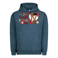 Pigment Midnight Navy it s a tee ball kinda day baseball Urban Hoodie - Artiststas