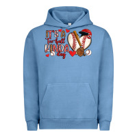 Pigment Pebble Blue it s a tee ball kinda day baseball Urban Hoodie - Artiststas