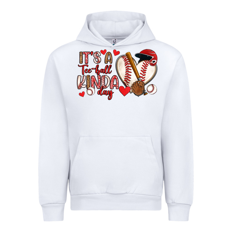 It S A Tee Ball Kinda Day Baseball Urban Hoodie by Artiststas | Teevron