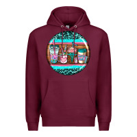 Burgundy nurse car coasters Premium Hoodie - AdoDesignShop