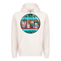 Pale Pink nurse car coasters Premium Hoodie - AdoDesignShop