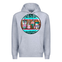 Heather Grey nurse car coasters Premium Hoodie - AdoDesignShop