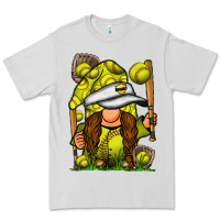 Dove Grey softball gnome Premium Tee - SublimationCraftShop