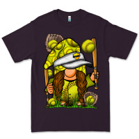 Plum softball gnome Premium Tee - SublimationCraftShop