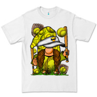 White softball gnome Premium Tee - SublimationCraftShop